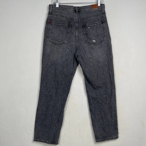 BDG Urban Outfitters Gray Wash Distressed Slim Straight Button Fly Jeans, SZ 30 - Picture 4 of 13